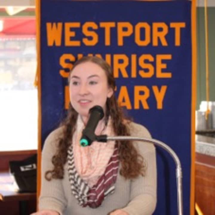 Staples High School senior Hannah Malowitz is the student of the month for the Westport Sunrise Rotary. 