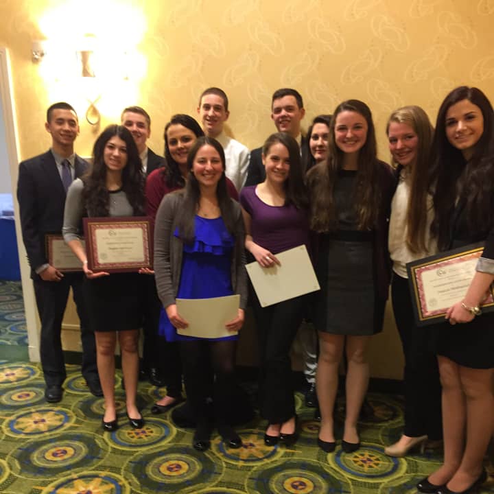 Carmel High School&#x27;s business department honored 14 students at the College of Westchester&#x27;s student success awards program.
