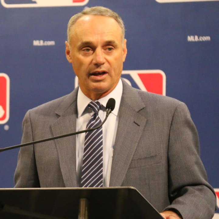 MLB Commissioner Rob Manfred will appear at J.P. Doyle&#x27;s charity softball game in Sleepy Hollow on June 16.