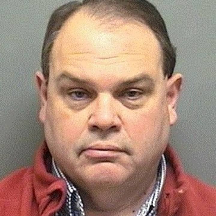 Jeffrey Lacey, 53, of Fairfield was arrested in Darien for illegally using a company gas card to fuel his personal vehicles.