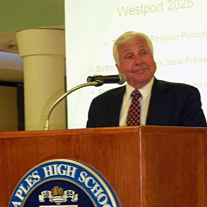 Westport Superintendent of Schools Elliott Landon, who will retire at the end of this school year, is the highest-paid public employee in Westport, earning $282,226.
