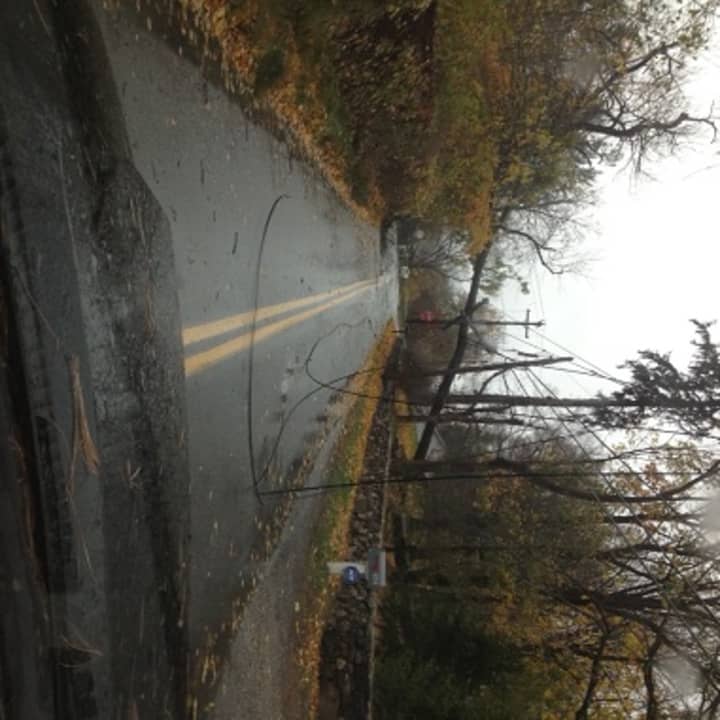 Power lines had fallen near Succabone Road and Baldwin Road in Bedford Corners.