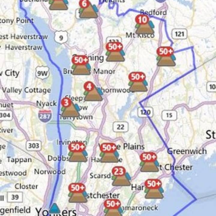 More than 3,300 New Castle customers were without power Wednesday morning.