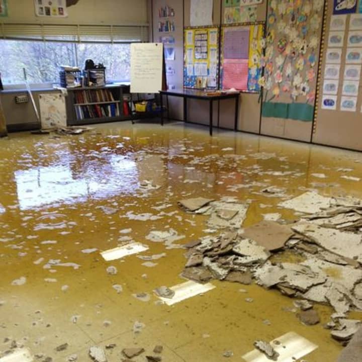 Several classrooms in the Ossining School District experienced flooding and water damage during Hurricane Sandy. 