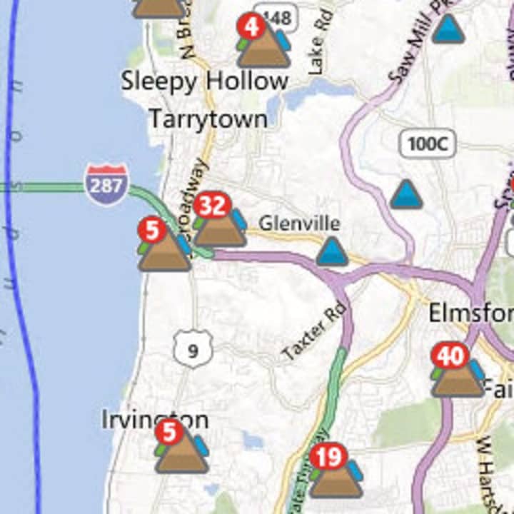 About 130 customers in Tarrytown, Sleepy Hollow and Irvington remained without power Friday morning.