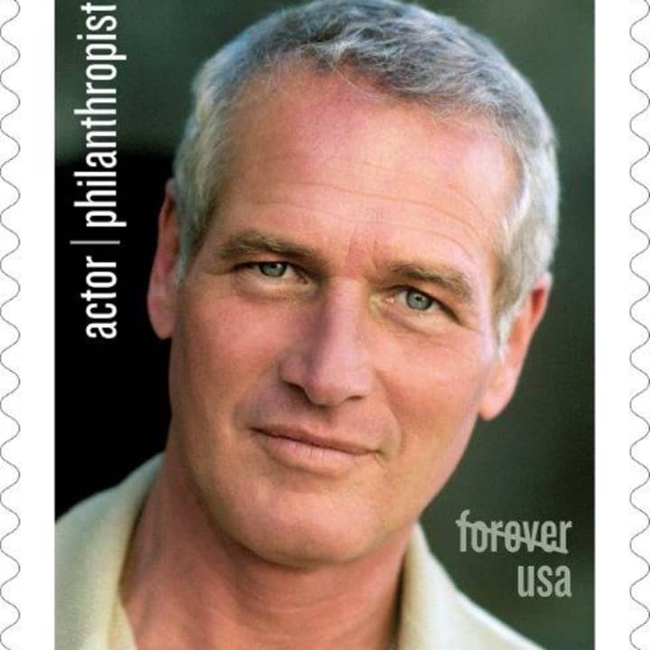 Paul Newman is honored on a forever stamp for his philanthropic work.