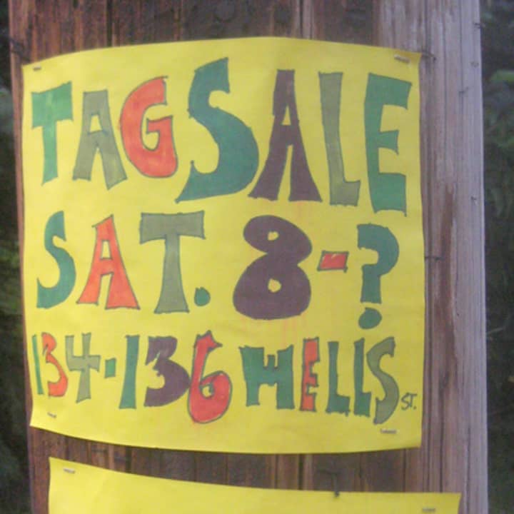A number of tag sales are taking place around Tarrytown this weekend.