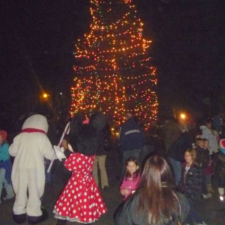 A previous year&#x27;s tree lighting in Lewisboro.