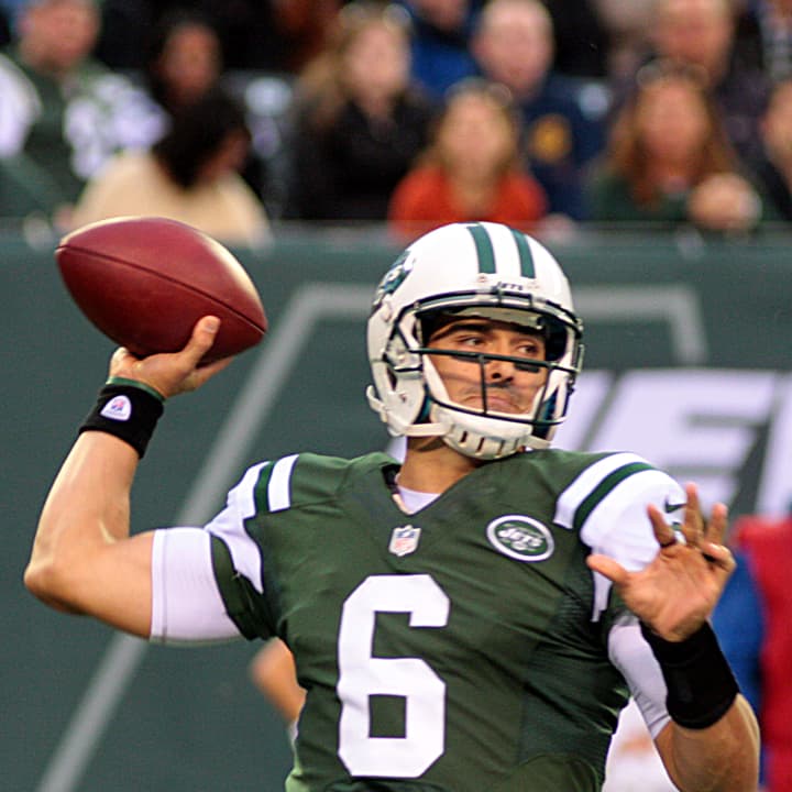 New York Jets head coach Rex Ryan benched Mark Sanchez after he threw three interceptions against the Arizona Cardinals.