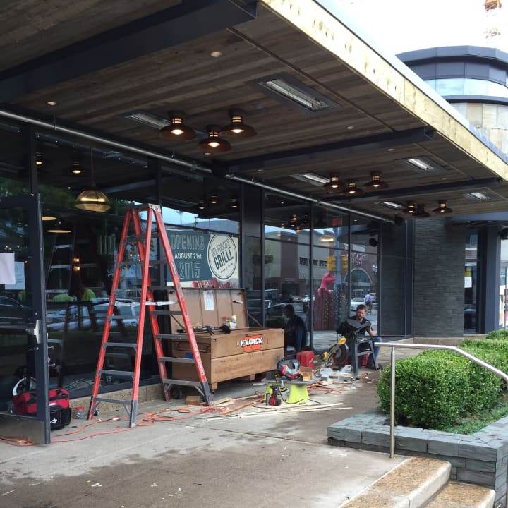 Del Frisco&#x27;s Grille is set to open at the corner of Broad and Atlantic streets on August 21, according to a sign on the property seen Tuesday. 