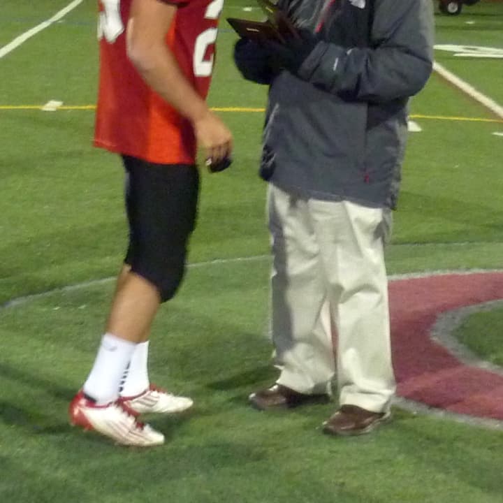Stefano Bicknese, left, is the Somers Daily Voice Student-Athlete of the Month.