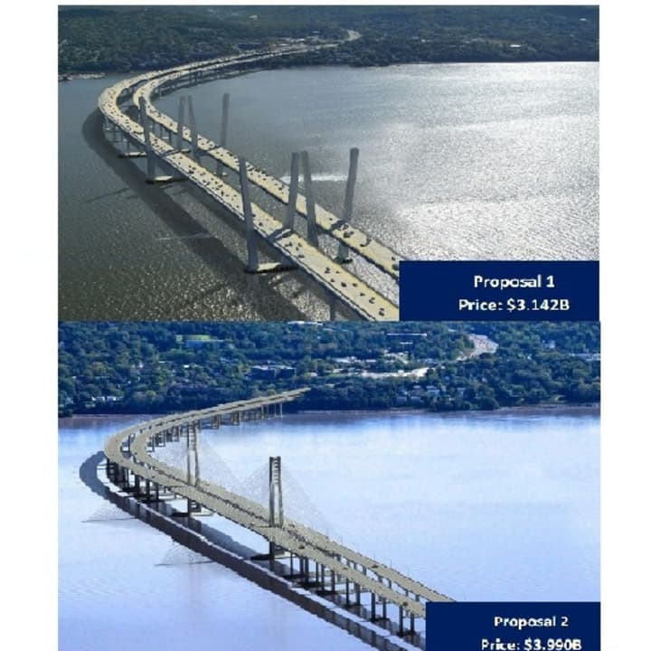 Gov. Andrew Cuomo&#x27;s office released three Tappan Zee Bridge proposals on Wednesday.