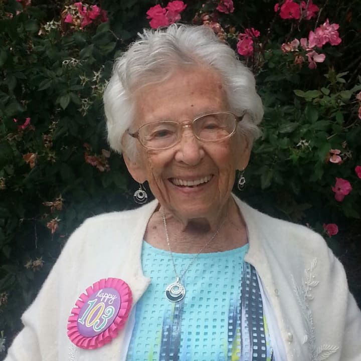 Rose Zieff at her 103rd birthday party.