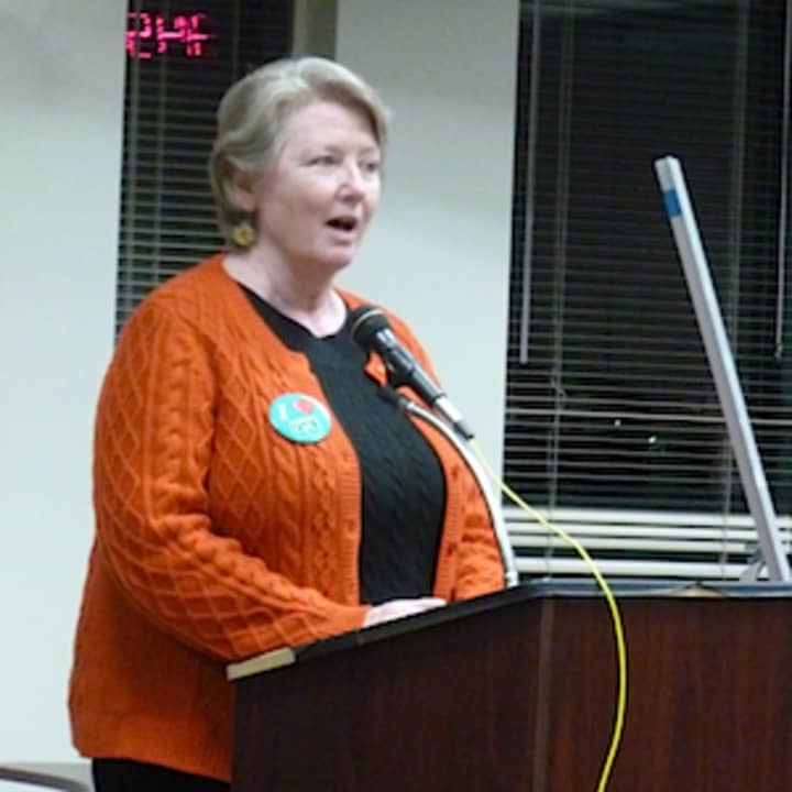 Linda Karesh, president of the Friends of the Greenburgh Library, urged the Town Board to reconsider cuts made to library&#x27;s budget.