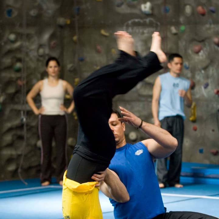 Gymnastics is one of the sports and fitness options available for adults at Chelsea Piers Connecticut.