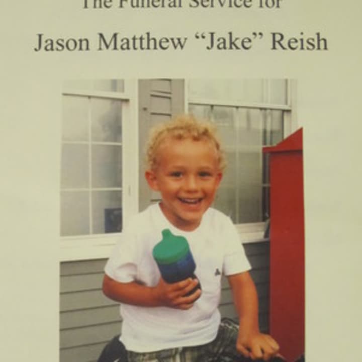 The program for the funeral service for Jason &quot;Jake&quot; Reish of Briarcliff Manor.