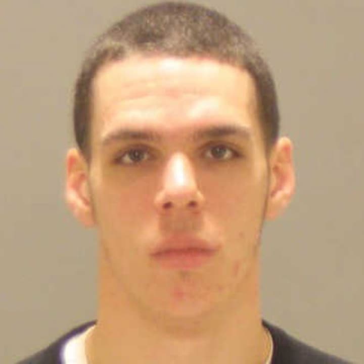 Tyler Wilson of Greenwich is suspected of using a stolen credit card.