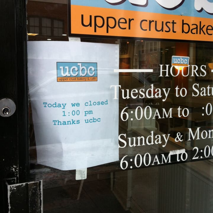 Businesses and offices in Darien were closing early Friday because of winter storm Nemo.