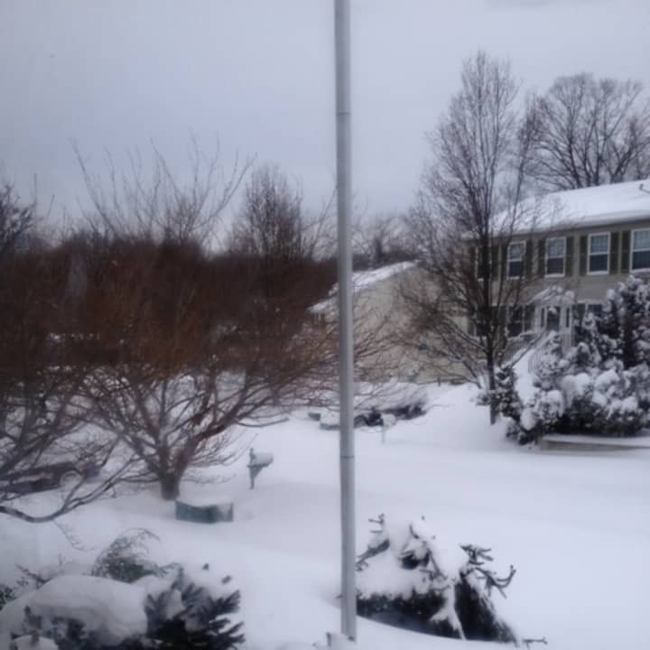 The snowstorm buried Norwalk on Friday, as this picture of Lacey Lane on Saturday morning clearly shows.