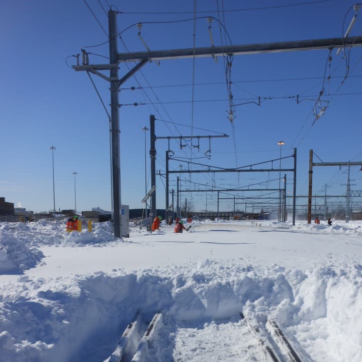 Metro-North is recovering from the blizzard that occurred over the weekend at the Bridgeport yard.