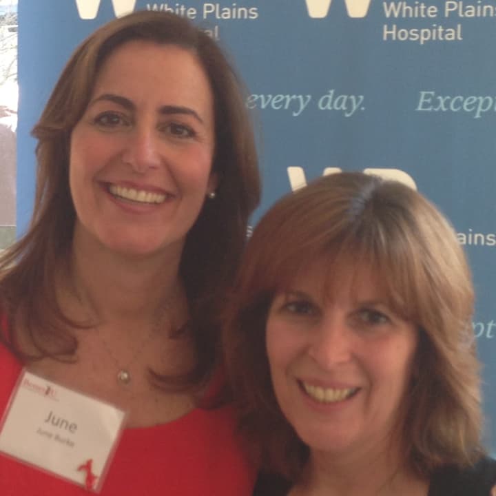 June Burke (left) and Janice Barnes (right) are two of 15 participants in the American Heart Association&#x27;s BetterU makeover challenge, sponsored by White Plains Hospital.