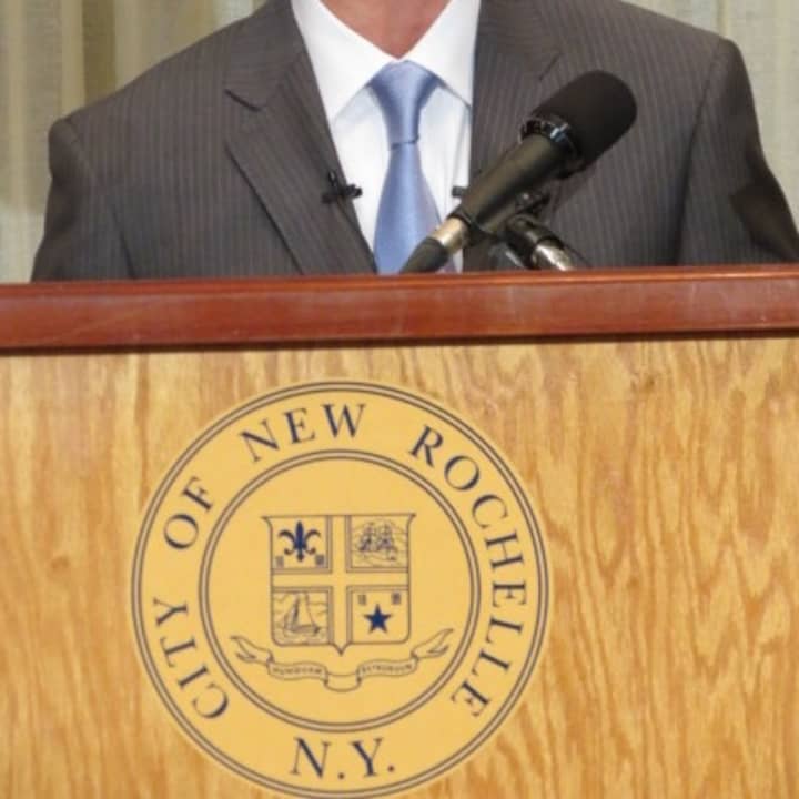 New Rochelle Mayor Noam Bramson delivered his State of the City address Thursday night at the Davenport Club.