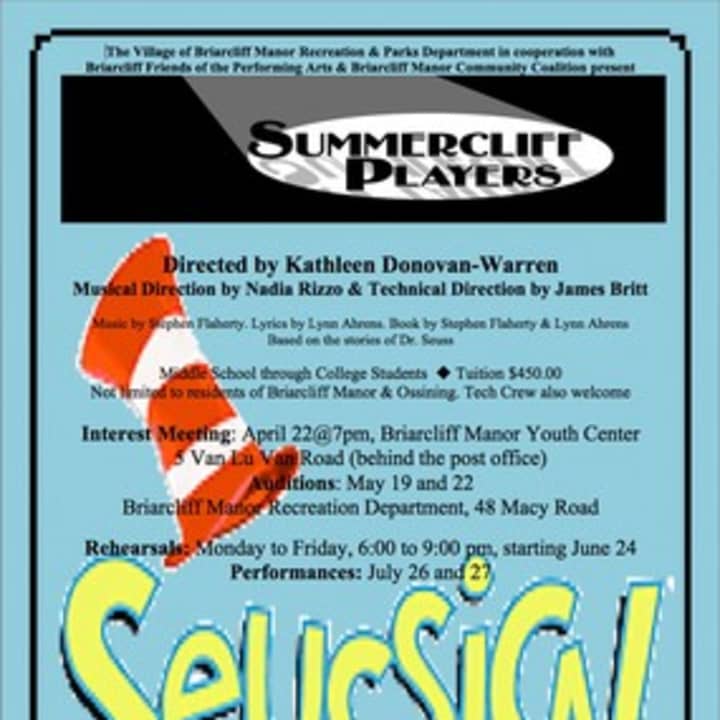 Summercliff Players is looking for students to perform in &quot;Seussical the Musical.&quot;