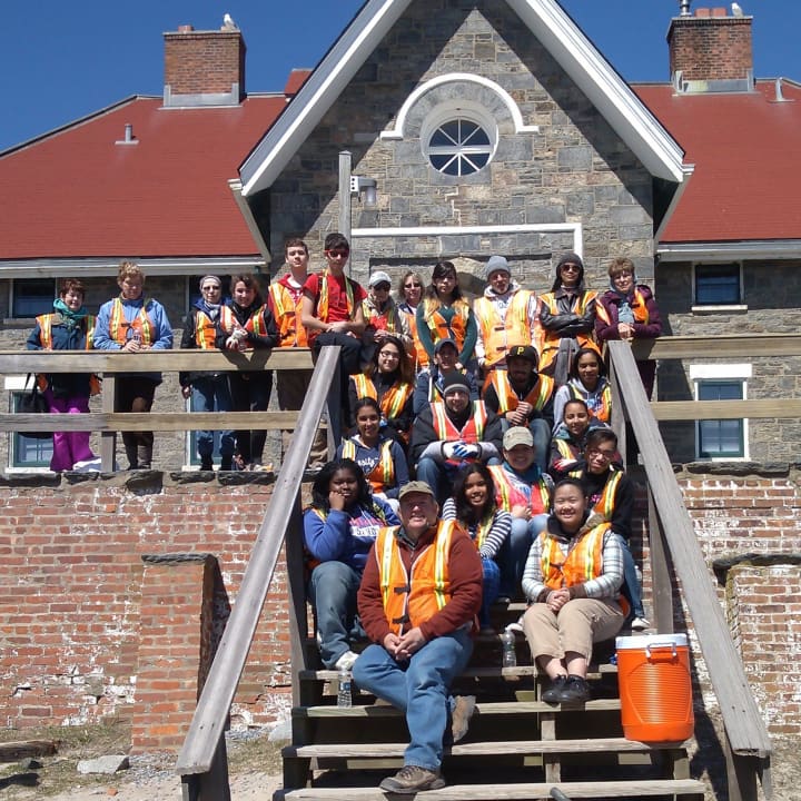 A group of Yonkers students traveled to Fire Island recently to help with Hurricane Sandy recovery efforts as part of Groundwork Hudson Valleys Environmental Adventurers program.