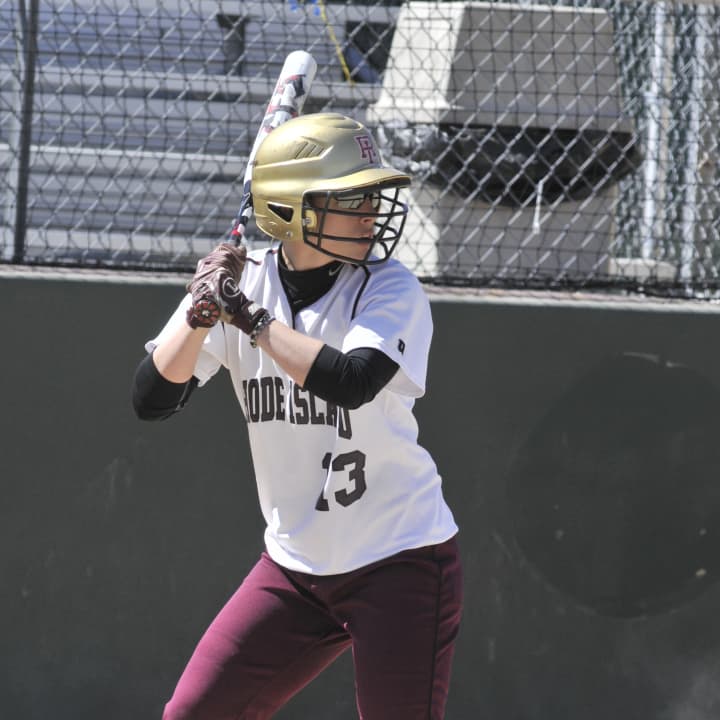 Wilton&#x27;s Stacy Pokora leads Rhode Island College in almost every offensive category, including home runs, RBIs and batting average.