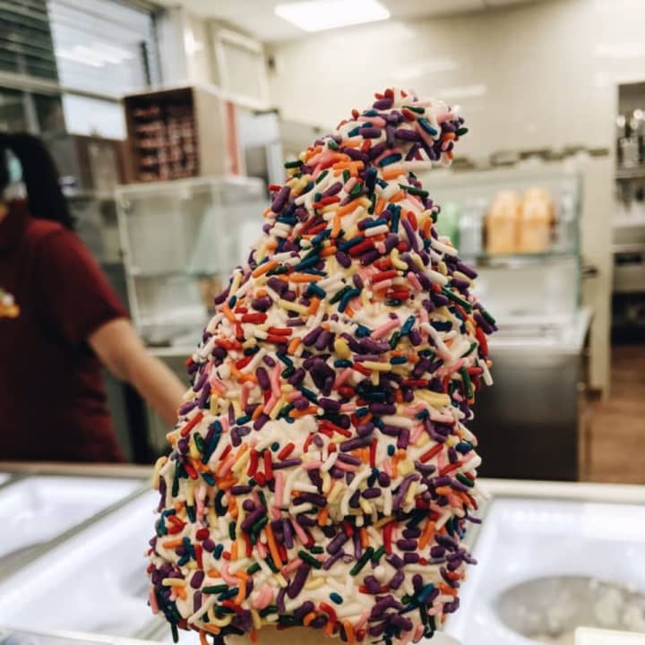 Soft serve at Ice Cream on Grand in Englewood.