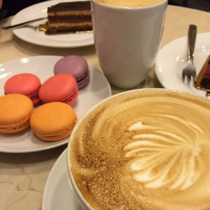 Macarons and an artful macchiato at Sook Pastry in Ridgewood.