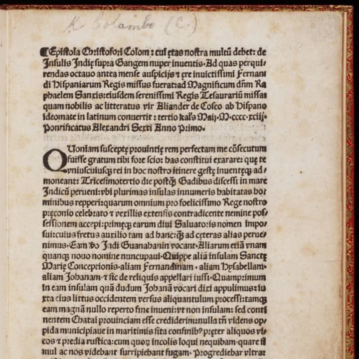 The Columbus Letter