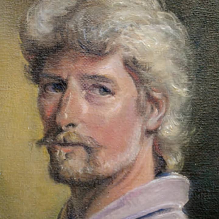 A self-portrait of artist  Peter Arguimbau