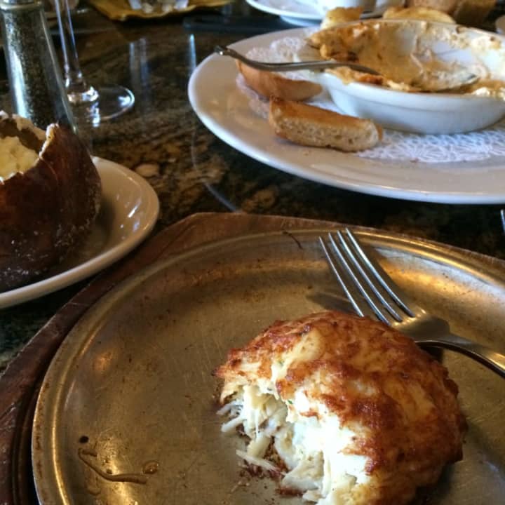 Crab cakes from Dutch&#x27;s Daughter in Frederick, MD.