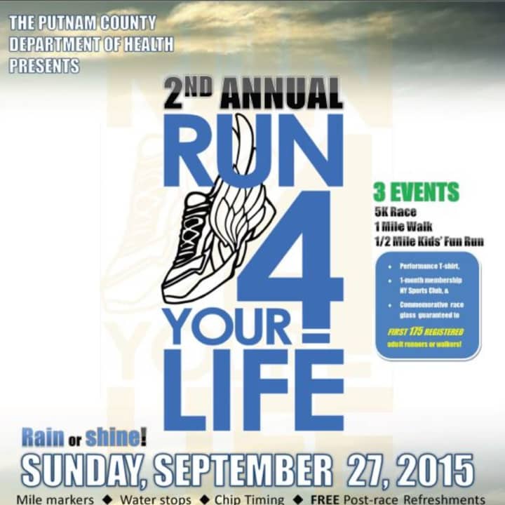 The second annual Run 4 Life will take place on Sunday.