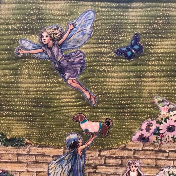 A Tribute to Daisy: A Fairy Garden at Rainbow Bridge, by Renee Pasquale is part of the East Fishkill Community Library November art exhibit.