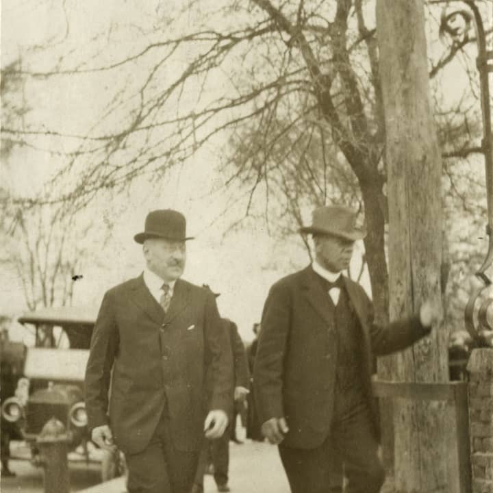 Julius Rosenwald, left, with Booker T. Washington.