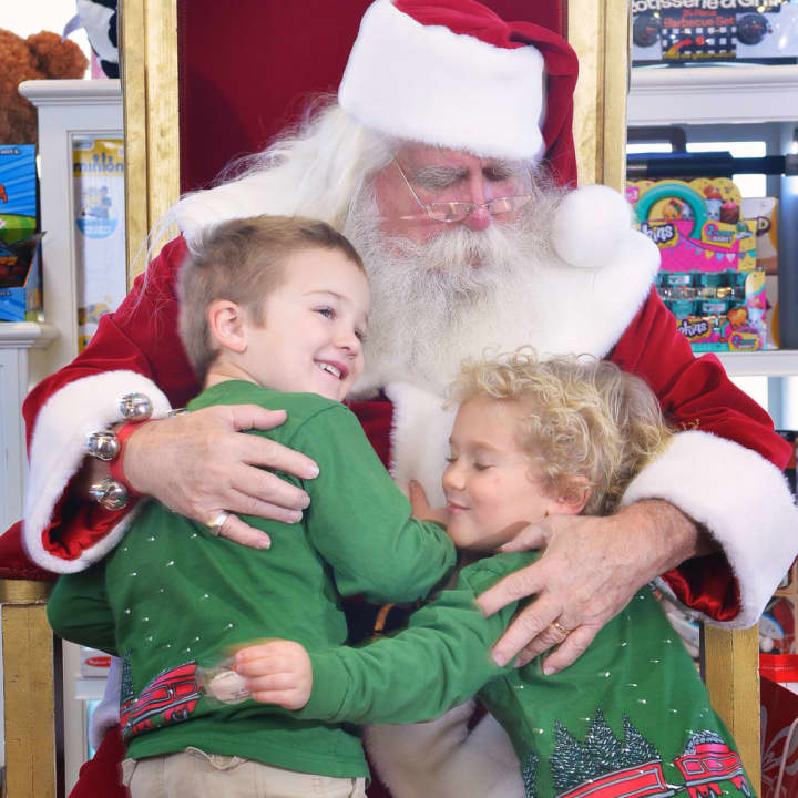 Darien resident Joe Warren, aka Santa Claus, at the Darien Sport Shop.