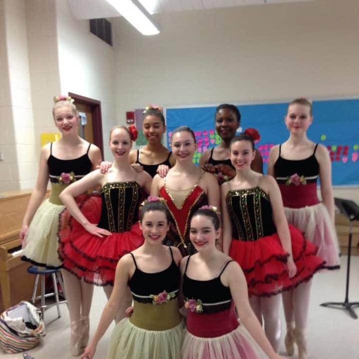 These dancers of SAS School of Dance in New Fairfield are shown before a Ballet Don Quixote performance in 2015. Registration for summer and fall classes begins Tuesday.
