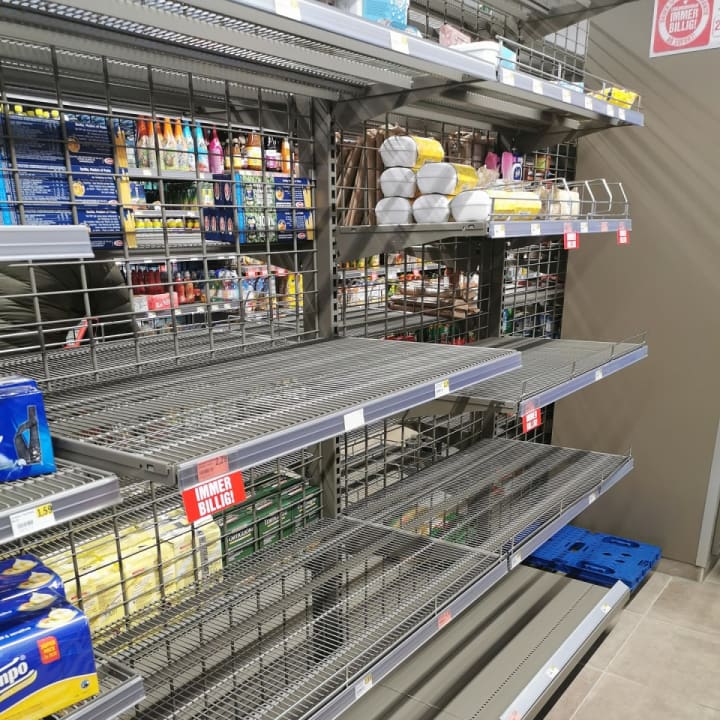 The recent surge in COVID-19 cases led by the Omicron variant is exacerbating issues supermarkets are experiencing with keeping shelves stocked, according to multiple reports.