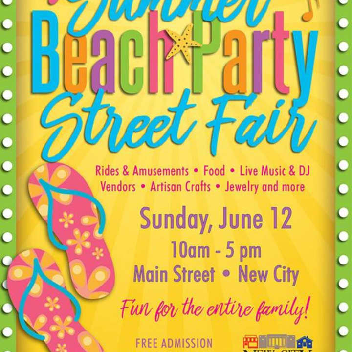 New City&#x27;s Summer Beach Party Street Fair takes place Sunday.