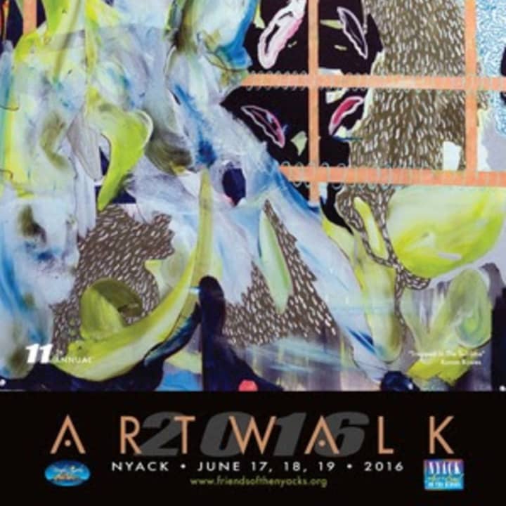 Work by Garner Arts Resident Ronan Bowes graces the cover of this year&#x27;s Nyack&#x27;s Art Walk poster.