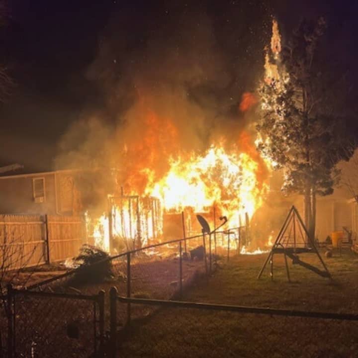 The fire in Elkton