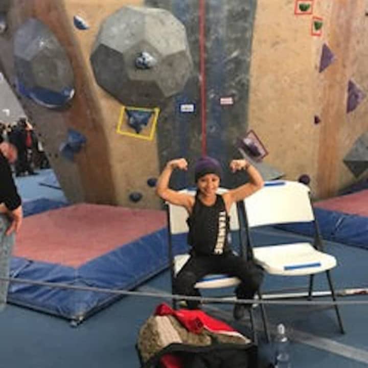 Sienna Perez, 9, of Larchmont has qualified to compete in the USA Climbing Nationals in Utah Feb. 10-12.