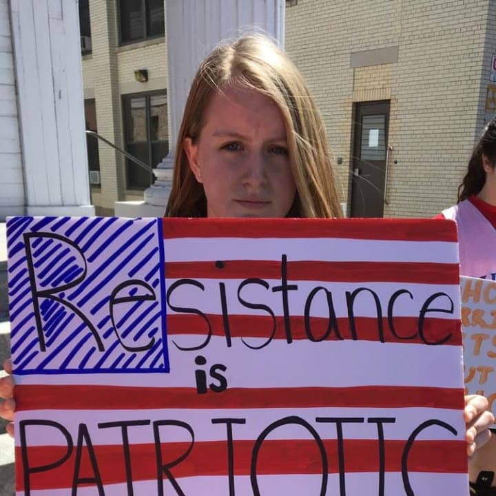 Students from Carmel High School organized a rally at the old Putnam County Courthouse over gun control laws in America.
