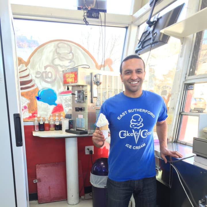 Arvind, owner of Cake &amp; Cone in East Rutherford.