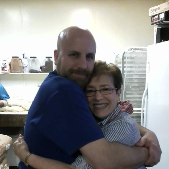 Bagel Town Owner Paul Schreiber with his mom, Phyllis, who makes the soups.