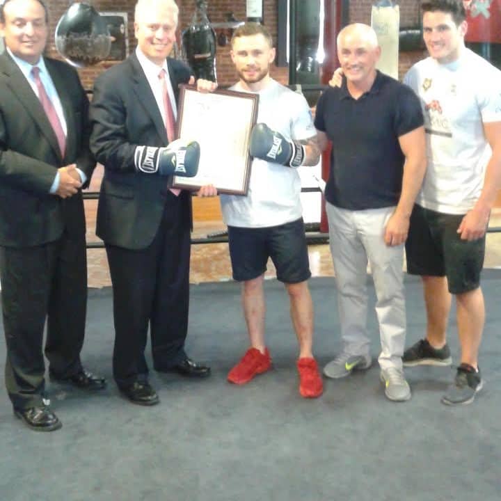 July 30 has been proclaimed as Carl Frampton Day by the Westchester County Board of Legislators.