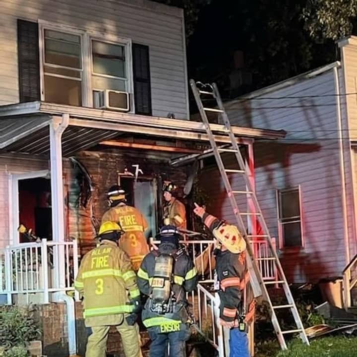 The fire was reported at 148 Maulsby Ave. in Bel Air.