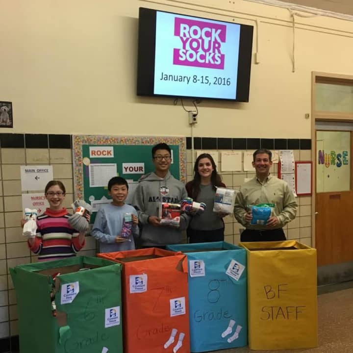 Ridgewood Schools are raising socks to help the Covenant House